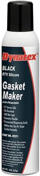 Dynatex Black RTV Silicone Gasket Maker 8 OZ Automatic CAN (Pack of 12)