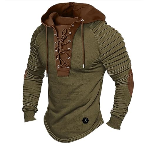 Image of Generisch Unisex Hoodie Winter Casual Sweatshirt Hoodies Top Blouse Tracksuits White Sweatshirt Men, Green, M
