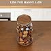 6 Pcs Mason Jar Lids, Regular Mouth Jar Lids Made Of Acacia Wood, Wooden Lids for Mason Jars With Airtight Silicone Seal, For Storing Items(Brown, Excluding Jars)