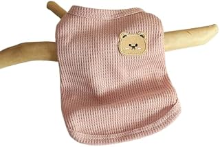 Chaleco de verano para perro, transpirable, camiseta de disfraz para mascotas, color rosa, talla XL