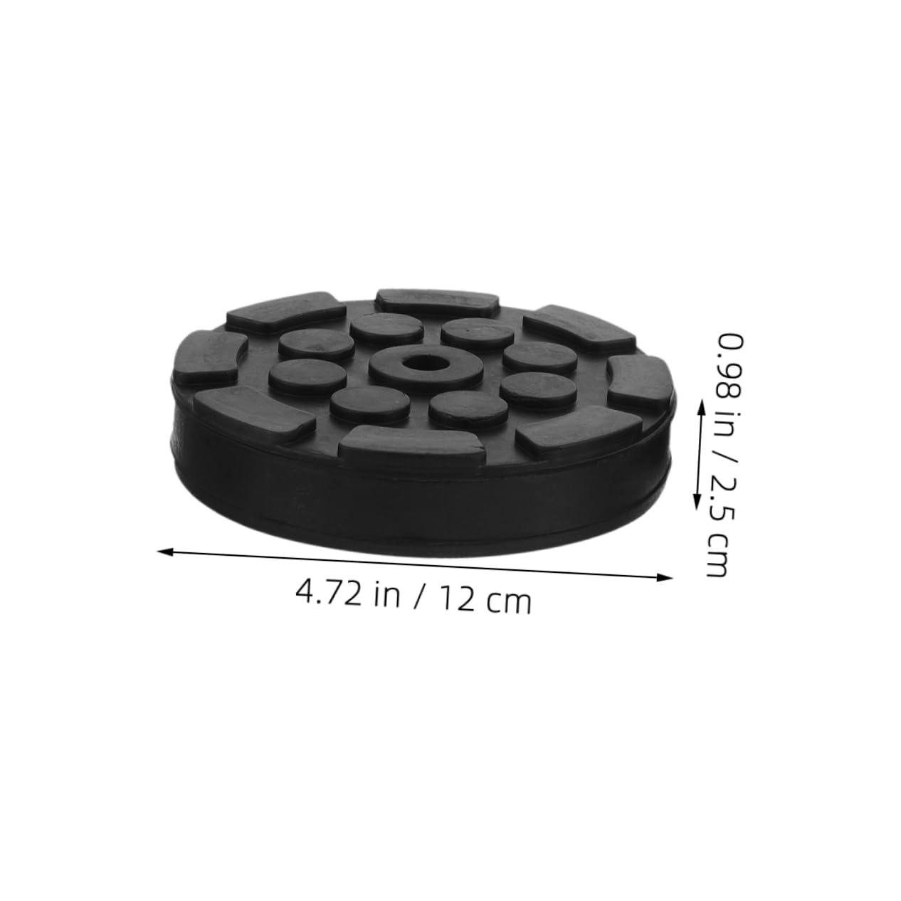 SOLUSTRE 4Pcs Rubber Jack Pad Adapter for Car Lifts Octagonal Shape Slip Floor Protection Durable and Multi Functional Use for Automotive Repair and Construction Sites