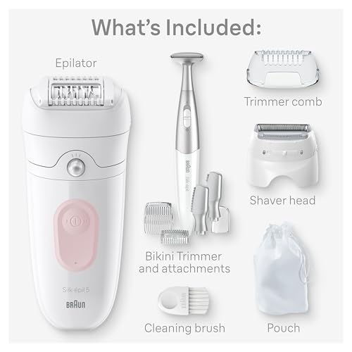 Image of Braun Silk-epil 5 Epilator, Wet & Dry, Lasting Smooth Skin, SE5-230