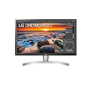 LG 27UN83A 68,58 cm (27 inch) UHD 4K IPS Monitor (5ms, AMD FreeSync, VESA Display HDR 400, USB-C, 3840 x 2160, 99% sRGB…