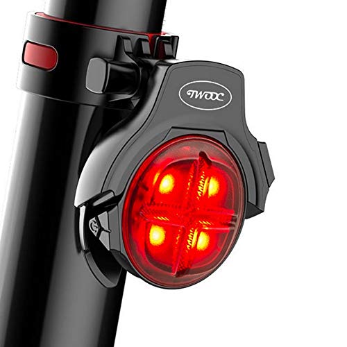 Smart Bike Tail Light with Brake Sensing USB Rechargeable Waterproof Bicycle Tail Lights Led, Clip on Bike Rear Lights Mount On, Bike Back Light Bright
