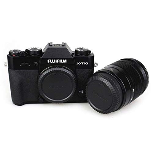 Kit de tapa para el cuerpo de la cámara trasera del objetivo compatible con Fujifilm X-S10 X-T4 X-T200 X-PRO3 X-A7 X-T3 X-T100 X-H1 X-A5 X-E3 X-T20 X-A10 X-A3 X-T2 X-PRO2 X-E2S X-T1 X-T10