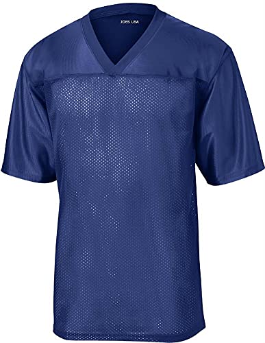 Mens Replica Football Jerseys in Adult Sizes: XS-4XL - Blue - XXXL