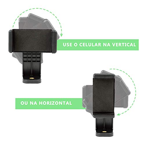 Suporte para Celular Giratório Sou Foto SPC-003 Adaptador 2 em 1 para Tripés