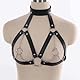 WENTPOL Punk Leder Geschirre Harness BDSM Damen sexy Brust Fesselgurt Harness Body Brustgurte Cupless Lingerie Fesseln Sexspielzeug Sexy Dessous Bondage Cosplay Club Kleidung Erotik Korsett Bikini