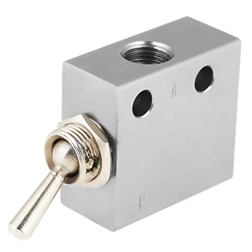 Sns Pneumatic 3 Position 2 Port Toggle Switch G1/8 Pneumatic Mechanical Valve Hl2301 Pressure 1.5-8Kgf/Cm² #TOP6