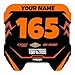 Sur Ron Front Number Plate & Decals, Dirt Bike Plastic Black Plate & Graphics for Sur-Ron Light Bee X/S,Talaria Sting MX3/R MX4 Talaria XXX Super73 MX350 MX650 E-Ride Pro SS/S Segway X260 X160