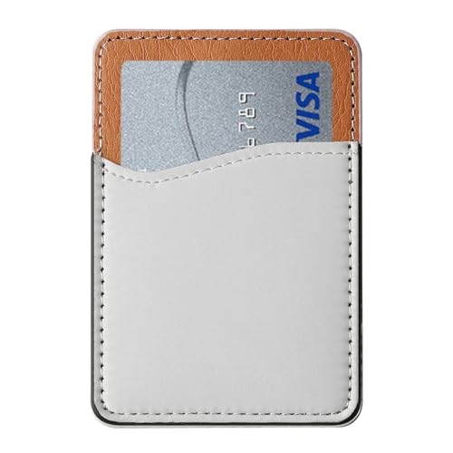 Brieftasche für Handyhülle - Klebrige Telefongeldbörse, verschleißfester Kartenhalter | PU-Material, gewellte Innenschicht für Bargeld, Rechnungen, Kreditkarten, Rückseite der Telefonhalterung 9.7x6