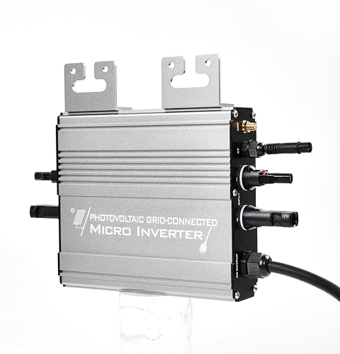 POWLSOJX Micro Grid-Tie Inverter with Battery Storage,Multiple Connection Modes,APP Control,20V-60V PV Input, 36V/48V Battery, 180-265VAC Output (UDM-GS) (800W) by POWLSOJX - Used condition - US$111.99