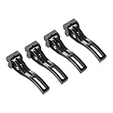 EastVita 4PCS Rear Clamp Universal Replacement Parts for Hard Folding/Soft Folding Truck Bed Tonneau Cover Auto Accessories Black