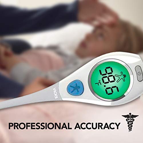 Vicks Rapidread Digital Thermometer – Accurate, Color Coded Readings In 2 Seconds - Digital Thermometer For Oral, Rectal Or Under Arm Use #TOP6