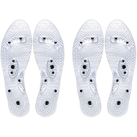 Magnetic Therapy Massage Insoles 2 Pairs Vita Breathable Foot Pad Health Relax Muscles Anti-Sweat Comfort Acupressure Improve Blood Circulation for Men Women Cover
