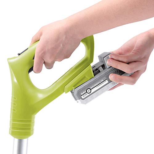 Sun Joe 24V-TLR-LTE 24-Volt Amp Cordless Garden Tiller + Cultivator, Kit (w/2.0-Ah Battery + Quick Charger)