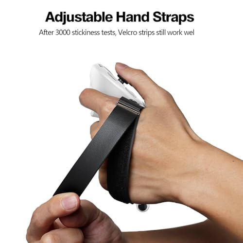 Image of Controller Grip for Meta Quest 3S Oculus Quest 3 VR Grips Cover for VR Touch Controllers Straps Silicone Covers Protector with Non-Slip Thumbstick Covers 1Pair White