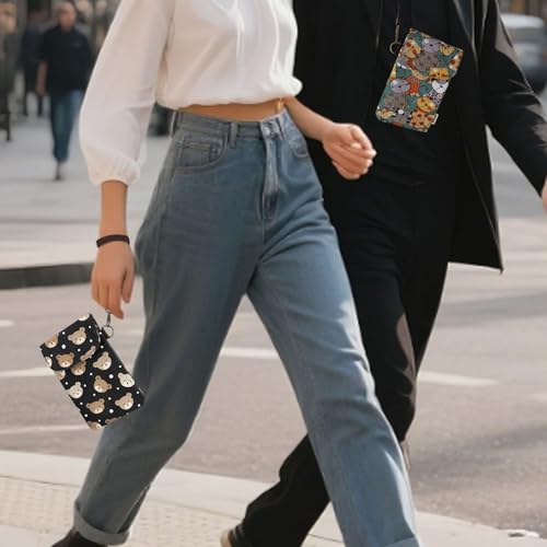 Bolso bandolera pequeño para mujer con correa ajustable y estampado impermeable 2
