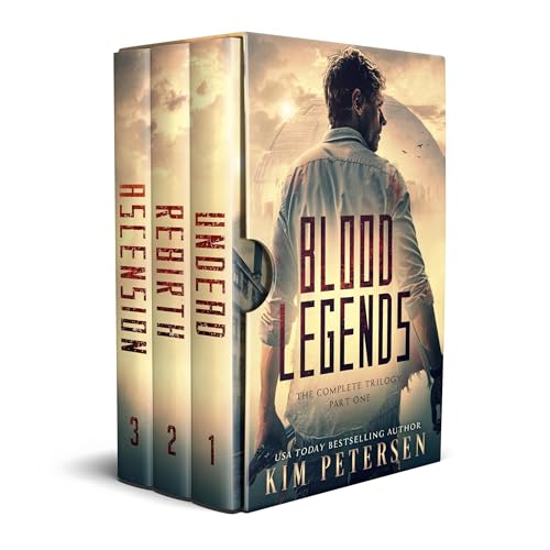 Blood Legends: A Post-Apocalyptic Vampire Thriller (The Complete Trilogy Part One) Audiolibro Por Kim Petersen arte de portad