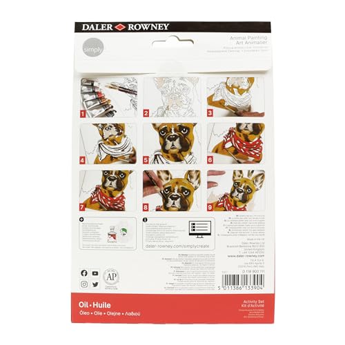 Daler Rowney Simply Value Animal Oil Painting Art Set, Multicolor, 75 ml (Pack of 1) - Image 3