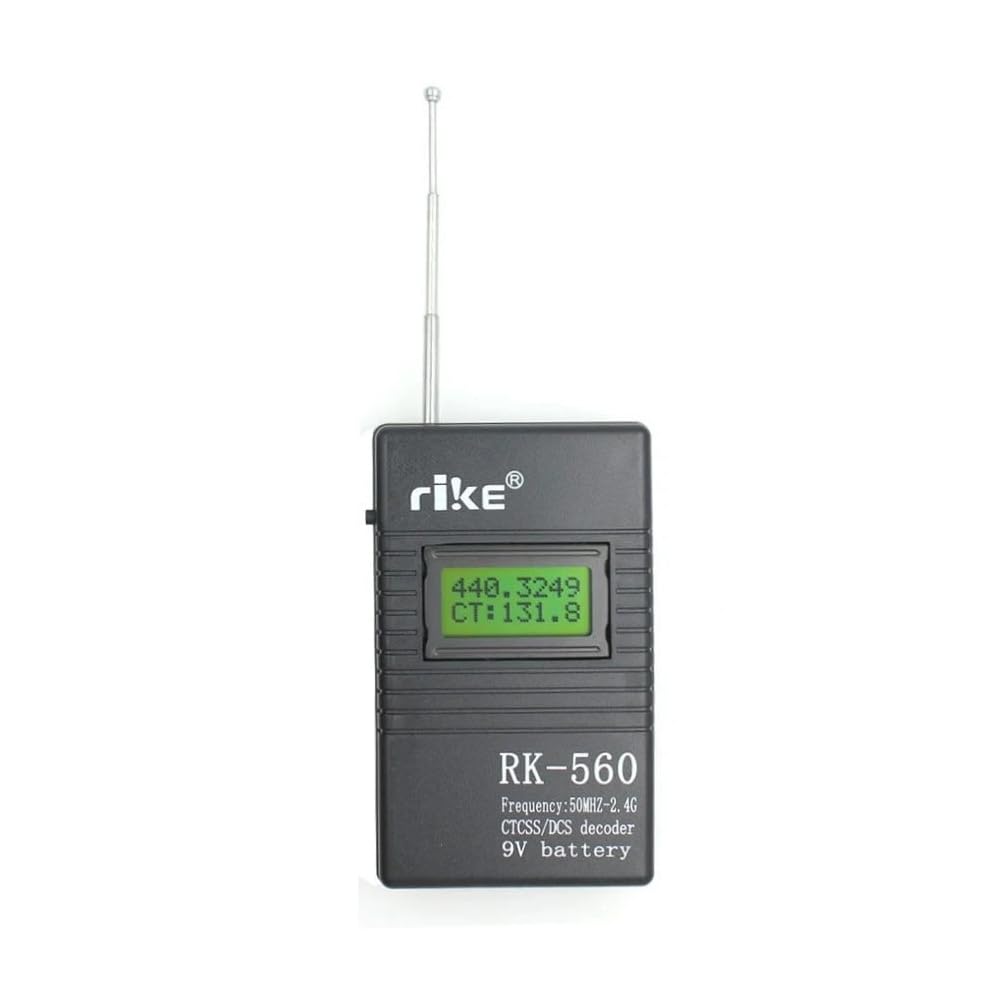 Portable UHF 400-470MHz / VHF 136-174MHz Frequency Counter CTCSS/DCS Radio Testing Meter with 9V Battery