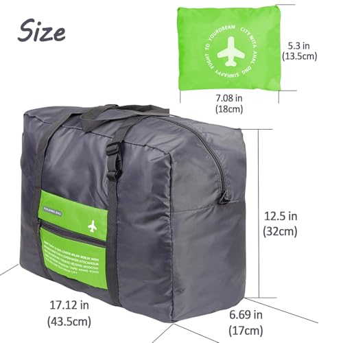 Foldable Travel Duffel Bag Sports Gym Tote Water Resistant Carry on Luggage bag Weekender Overnight Bag2