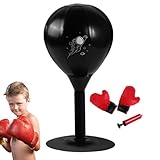 Boxsack Tisch - Boxball für Fitnessreaktion, leistungsstarkes und anpassungsfähiges Desktop-Trainingsgerät, Zielscheibe mit Base a | für Männer, Frauen, Teenager, Prinzipien