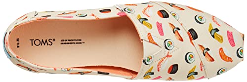 Image of TOMS Women's Alpargata Print Loafer Flat, Sushi Natural, 11