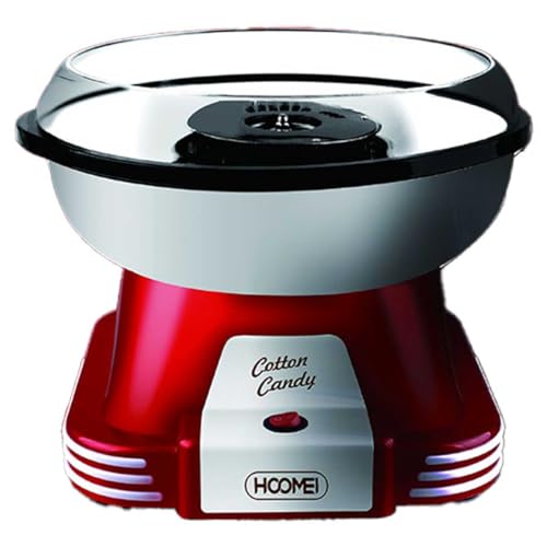 Macchina per Zucchero Filato 500W, Cotton Candy Fatto in Casa Compatibile con Zucchero Semolato e Caramelle Dure, Facile da Pulire