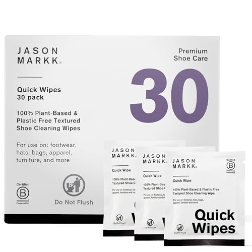Jason Markk 30-Pack Quick Wipes, Producto para Cuidado de Zapatos Hombre, White, 1SZE