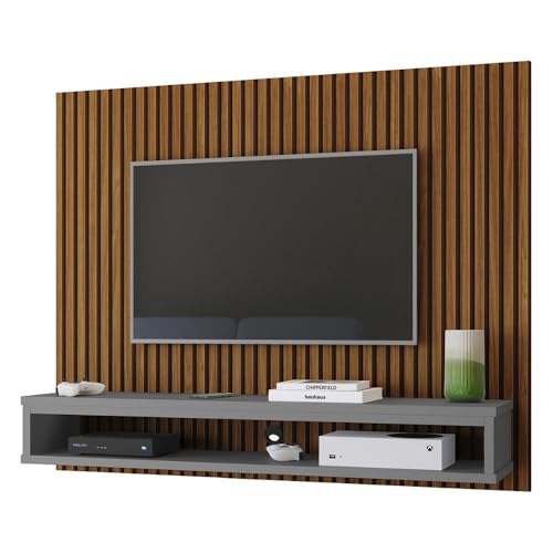 Estante Painel Suspenso TV 32 36 39 40 42 46 47 50 Polegadas Nicho Decorativo Prateleira Parede Quarto Sala Estar Moderna – Ripado – RPM Móveis