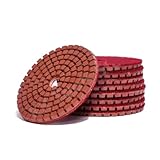 FRAMUN バフ研磨ディスク 7個 3/4インチ ウェットダイヤモンド研磨パッド 研磨光沢パッド 凸曲面研削ディスク 大理石研磨ツール 研削ツール (3000.7個_4インチ)