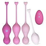 bolas chinas pequeñas amazon 2 Bolas Chinas Ejercicios Pelvicos, 4 en 1 Bolas Chinas para Fortalecer el Musculo Pélvico, Bolas Chinas Suelo Pelvico Mujer de Silicona Masajeador Ejercitador Suelo Pelvico