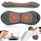 BIZOI 3 In 1 RüCkenmassagegeräT, Rückenmassagegeräte mit Wärme, Vibration & Dehnung, Ergonomische Rückenstütze, Rückenmassagegerät mit intelligentem Steuerschalter für Unteren Rücken, Nacken