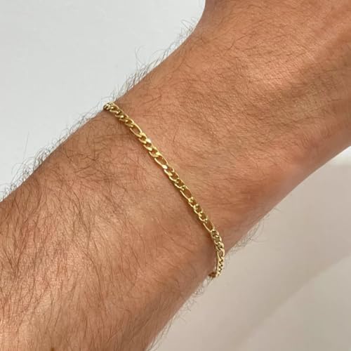 Conjunto Ouro 18k Grumet 3x1 Corrente Dourada E Pulseira 3x1 Banhado A Ouro Masculino