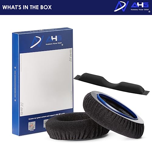AHG Replacement Ear Pads & Headband Cushion Pad Compatible with Sennheiser Headphones HD600 HD650 HD 660S HD 660S2 Massdrop X HD 6XX HD58X Jubilee & HD580 - Premium Velour & High-Density Foam (Black) by AHG Accessory House Global - Used condition - Image 8