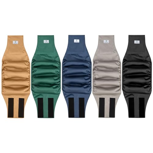Image of 5 Pack Dog Diapers Male,Reusable Leakproof Pet Soft Dog Belly Band Wraps,High Absorbency Male Dog Diaper,Wider Washable Belly Band for Doggy Incontinence and Puppy Training