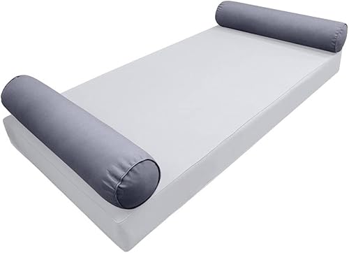*Solo funda* Funda de almohada estilo 5 para cuna de 26 x 8 pulgadas con ribete de tubería AD001