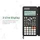 NEWYES Scientific Taschenrechner 417 Funktionen Engineering Calculator mit Schreibtafel und Stift für Studenten, Lehrer, Ingenieure, Technisch-Wissenschaftlich, Solar und Batterie Dual Stromversorgung