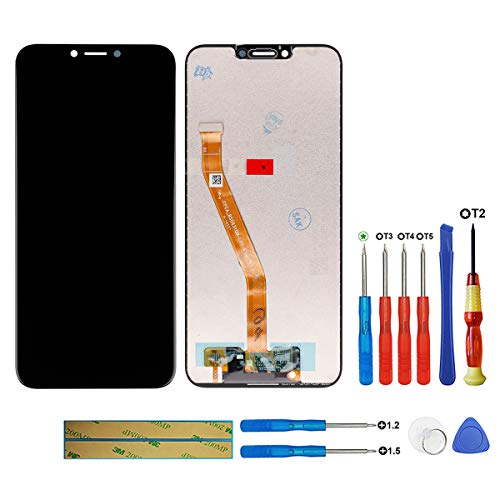 swark Pantalla LCD compatible con Honor Play COR-L29, COR-L09, COR-AL00, COR-AL10, COR-TL10 (negro sin marco, pantalla LCD, pantalla táctil, digitalizador, cristal + herramientas)