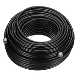 uxcell RG8/U Coax Cable with Pl-259 Male Connectors for CB/Ham Radio 61m/200ft
