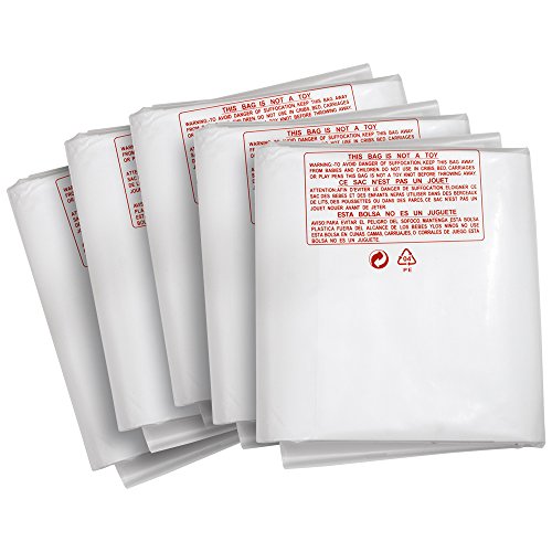 Clear Plastic Dust Collector Bags, 20-Inch Dia., (5-Pack)