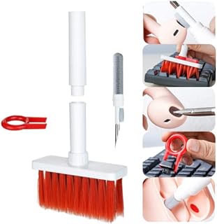 Keyboard Cleaner Brush,Airpod Cleaning Kit,5 in 1,with Keycap Puller for Airpods Pro,Laptop,Pc,Computer,Earbud,MacBook,iPhone Port,Dust Remover