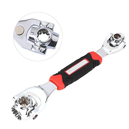 Chave catraca ajustável 48 em 1 chave inglesa multifuncional chave tigre com parafusos estriados