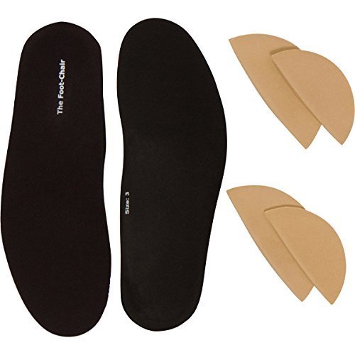 FootChair Orthotics with Pads for Adjustable Arch Height Relieve Plantar Fasciitis and Other Foot Pain Womens 11-12 5