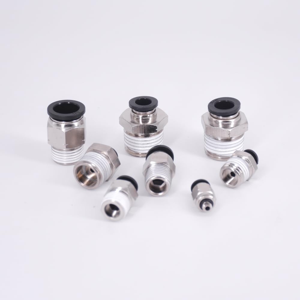 Tubo OD 1/4" X 1/8" NPT Raccordo Pneumatico, Spingere Per - Foto 5