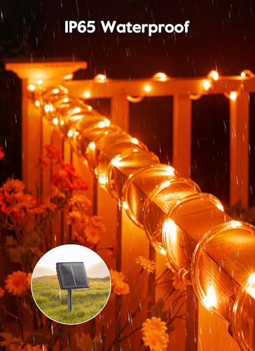 Brightown Solar Rope Lights, 39Ft 100Led Outdoor Solar String Lights thumb #6