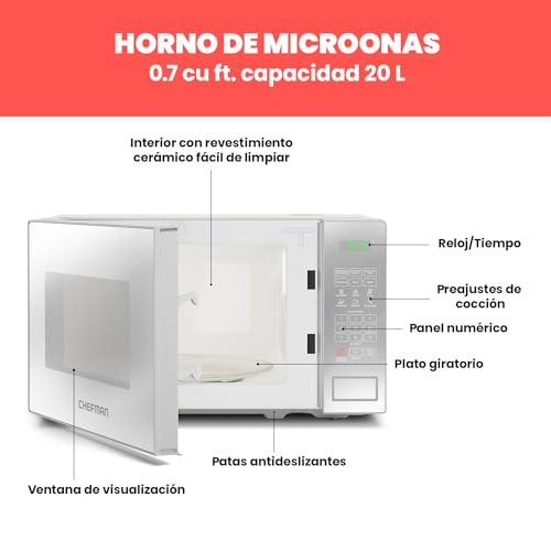 La Mejor Selección de Ofertas de Microondas en Walmart , listamos los 10 mejores. 30 Ofertas de Microondas en Walmart marca Chefman (3)