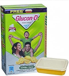 GLUCON D Nimbu Pani Glucose Powder(450G, Refill) With Free Tiffin|For Tasty & Healthy Tangy Flavoured Glucose Drink|Provid... Price In India