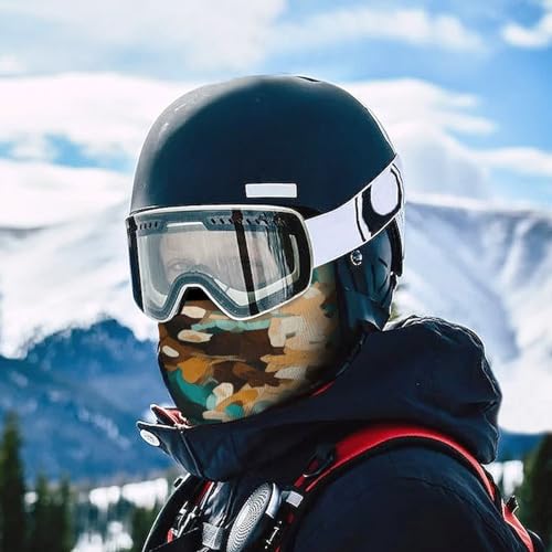 Balaclava para Hombres y Mujeres con Estampado Camuflado, Máscara Facial Completa para Ciclismo y Esquí miniatura 5